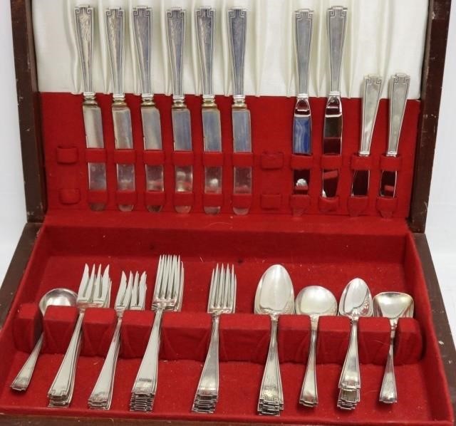 STERLING SILVER FLATWARE SET BY