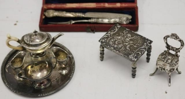 LARGE LOT OF MINIATURE STERLING