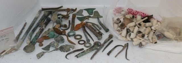 LARGE COLLECTION OF ARTIFACTS RECOVERED