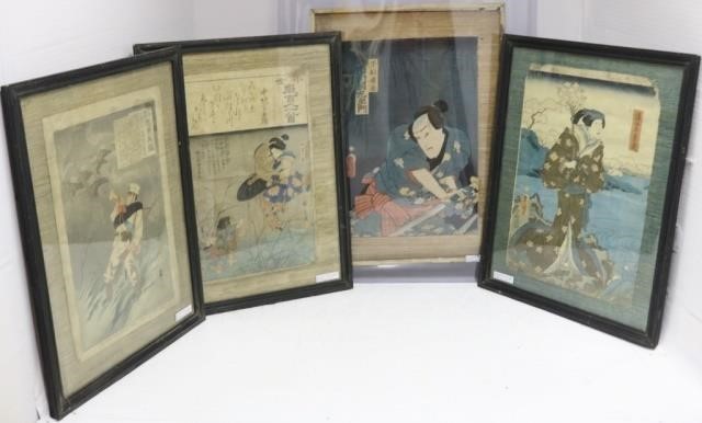 LOT OF FOUR 19TH CENTURY JAPANESE 2c2142