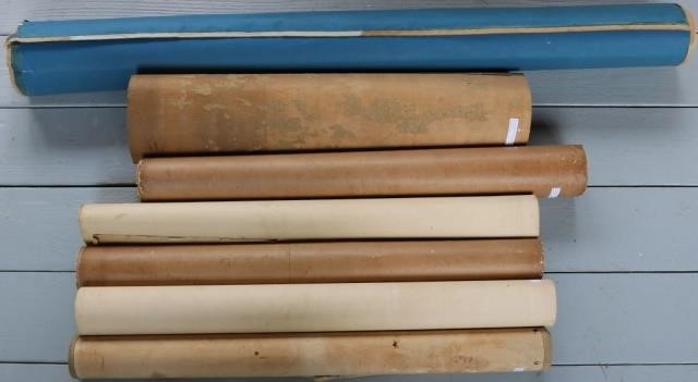 LOT OF SEVEN 7 19TH CENTURY ROLL 2c213a