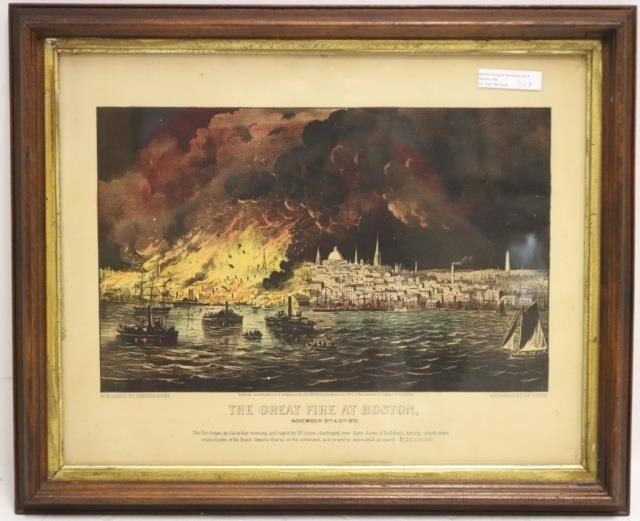 CURRIER AND IVES THE GREAT FIRE 2c2146