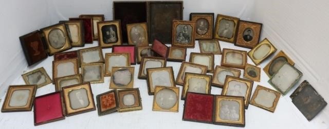 LOT OF THIRTY-SEVEN DAGUERREOTYPES.