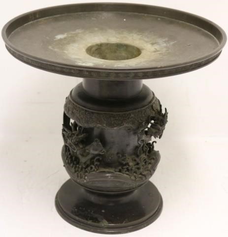 19TH C JAPANESE BRONZE CENSER WITH 2c21d0