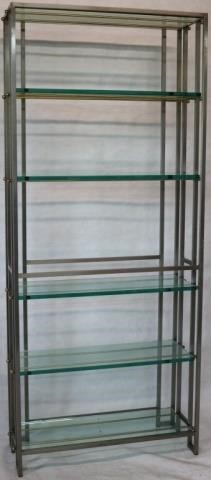 STEEL AND BRASS ETAGERE POSSIBLY 2c21f5