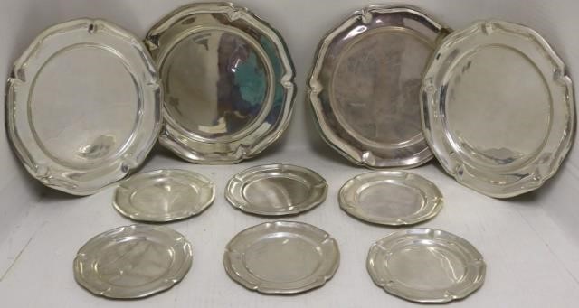10 MEXICAN STERLING SILVER PLATES 2c2206
