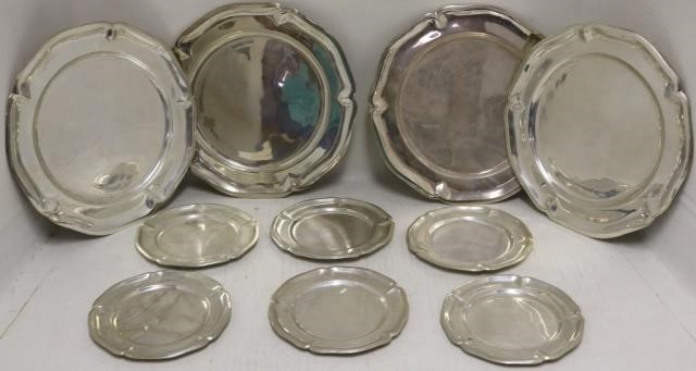 10 MEXICAN STERLING SILVER PLATES BY