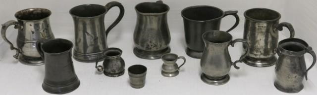 11 PIECE LOT OF EARLY 19TH C PEWTER 2c2268