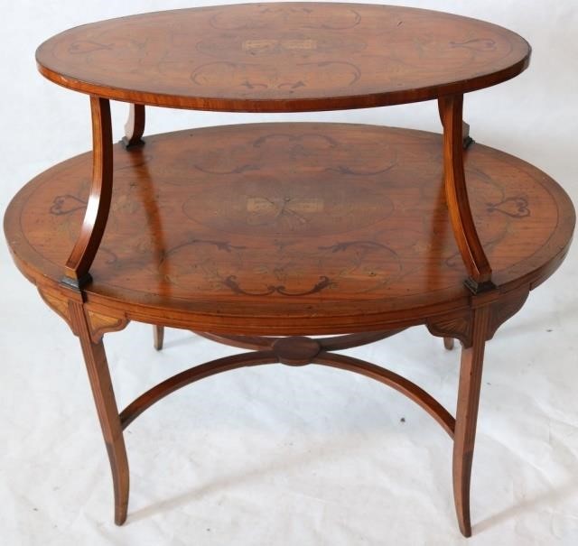 CONTINENTAL 2-TIER OCCASIONAL TABLE,