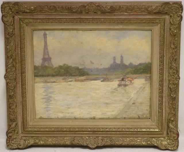 LATE 19TH C OIL PAINTING ON BOARD,