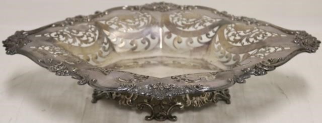 ENGLISH SILVER FOOTED COMPOTE  2c22cc