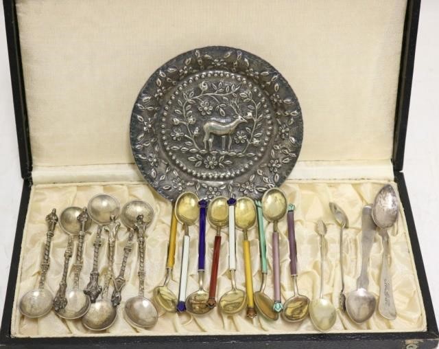 20 DEIMITASSE SPOONS TO INCLUDE 7 ENGLISHSILVER