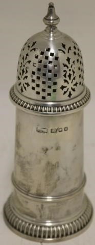 STERLING SILVER SUGAR SHAKER, LONDON,