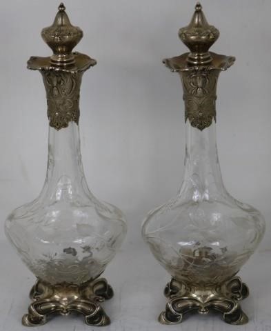 PAIR OF GORHAM STERLING MOUNTED 2c2388