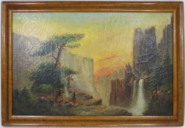 OIL PAINTING ON CANVAS WESTERN 2c2459