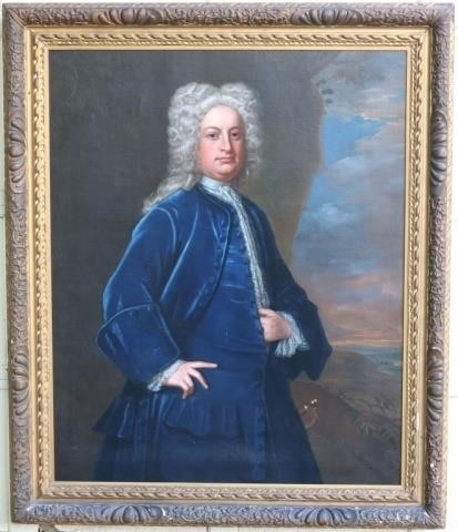 18TH C OIL PAINTING ON CANVAS  2c24eb