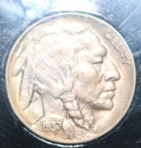 RARE 1937-O THREE-LEGGED BUFFALO NICKEL