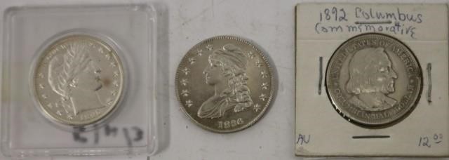 3 U.S. 1/2 DOLLAR SILVER COINS