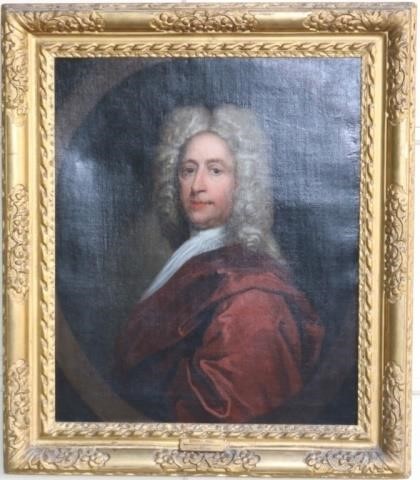 18TH C ENGLISH OIL PAINTING ON