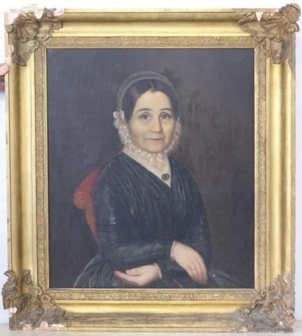 OIL PAINTING ON WOOD PANEL OF WIFE 2c2517