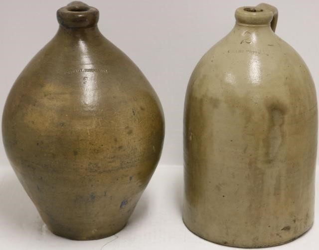 2 CHARLESTOWN STONEWARE JUGS TO 2c250f