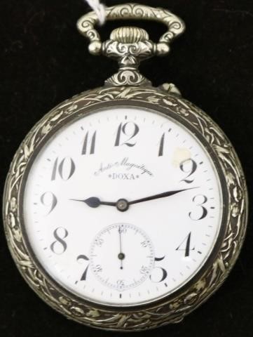 LARGE OPEN FACE POCKET WATCH BY