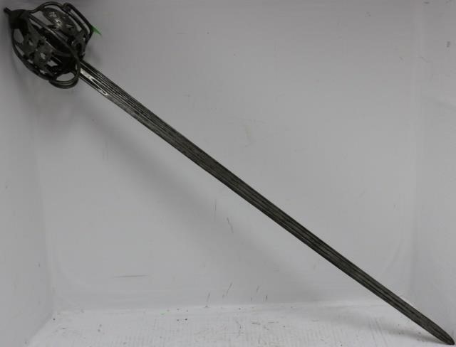 LATE 18TH C SCOTTISH BASKET HILTED