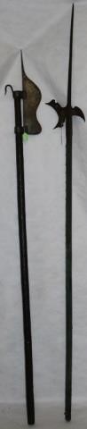 2 VICTORIAN ERA GLAIVES OR POLEARMS.