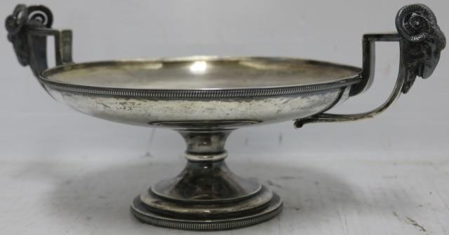 LATE 19TH C STERLING SILVER FOOTED