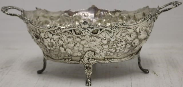 19TH C COIN SILVER FOOTED BOWL 2c257d