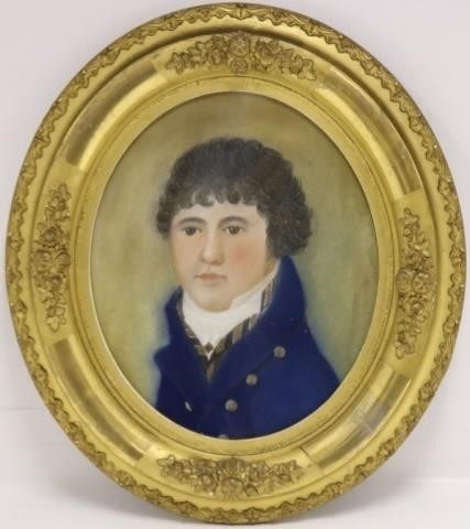 19TH C GOUACHE PORTRAIT OF HORATIO 2c258b