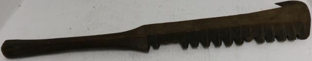 19TH C SAMOAN WAR CLUB WITH CHIP