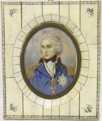 19TH C MINIATURE PAINTING OF LORD 2c2591