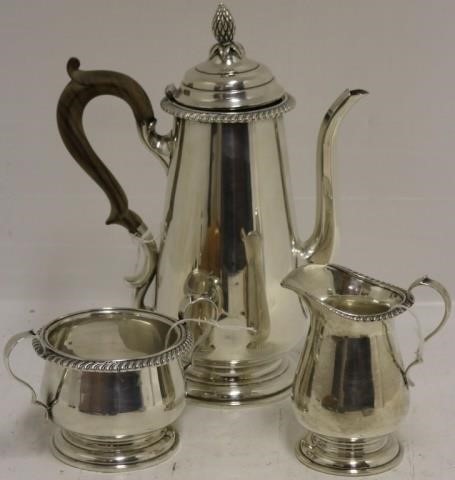 3 PIECE STERLING SILVER TEA SET TO INCLUDE9