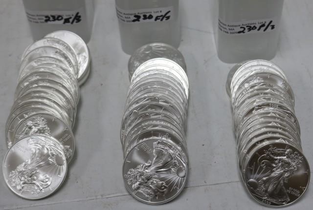 3 ROLLS 60 SILVER WALKING LIBERTY 2c25f0