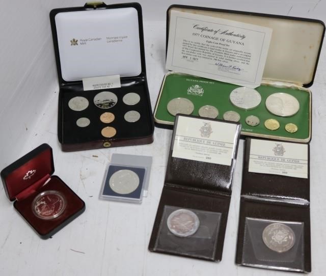 6 FOREIGN PROOF COINS INCLUDING