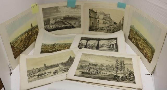 31 PIECE LOT OF 19TH C LITHOGRAPHS