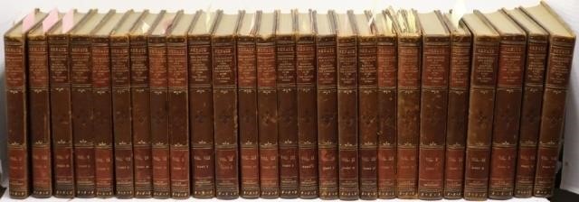 26 LEATHER BOUND VOLUME SET QUARTO  2c266e