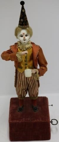 19TH C CLOWN AUTOMATON.  THE CLOWN