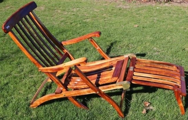EARLY 20TH C MAHOGANY DECK CHAIR 2c2719