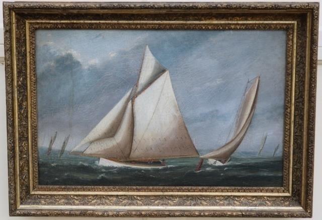 19TH C OIL PAINTING ON ARTIST BOARD