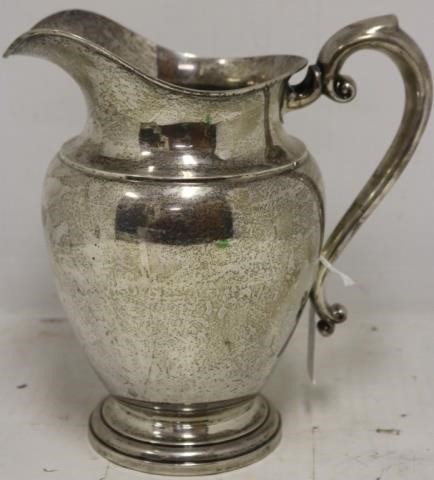 STERLING SILVER WATER PITCHER,