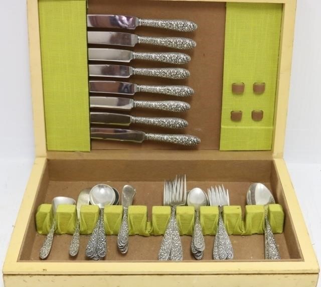 STERLING SILVER FLATWARE SET BY