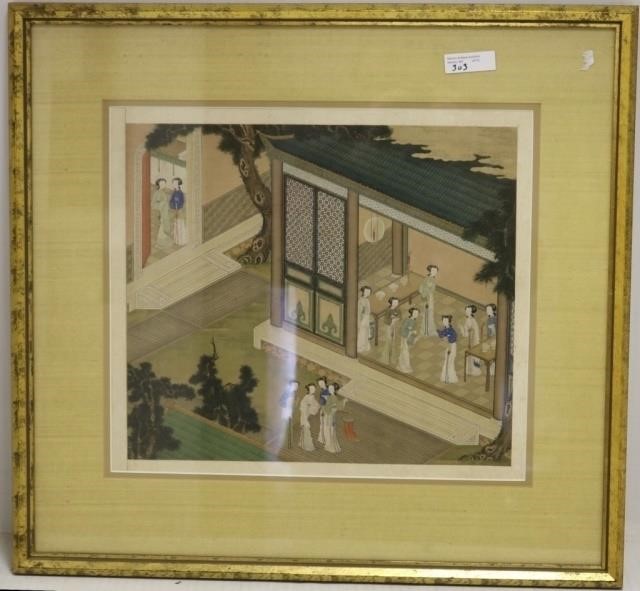 CHINESE PAINTING TITLED COURT 2c2812