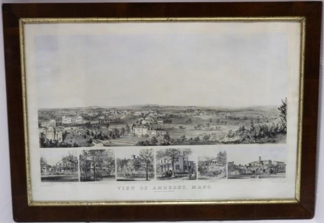 19TH C LITHOGRAPH BY ENDICOTT &