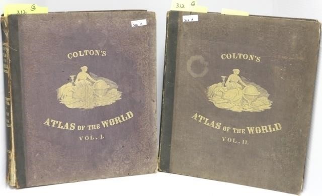 COLTON'S ATLAS OF THE WORLD, 2