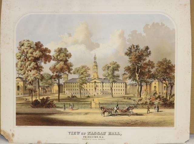 VIEW OF NASSAU HALL, PRINCETON, NJ,