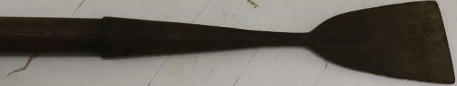19TH C BLUBBER CUTTING SPADE, SIGNED