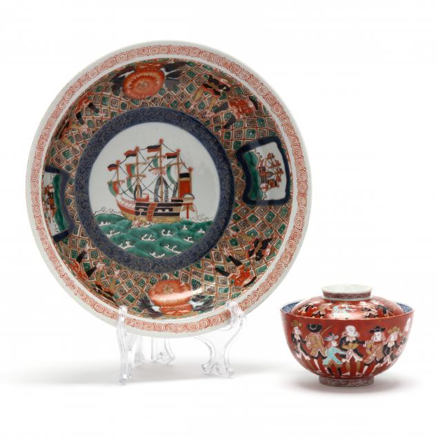 TWO JAPANESE IMARI PORCELAIN NAMBAN 2c516d