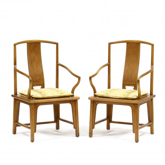 BAKER, PAIR OF CHINESE THRONE CHAIRS
